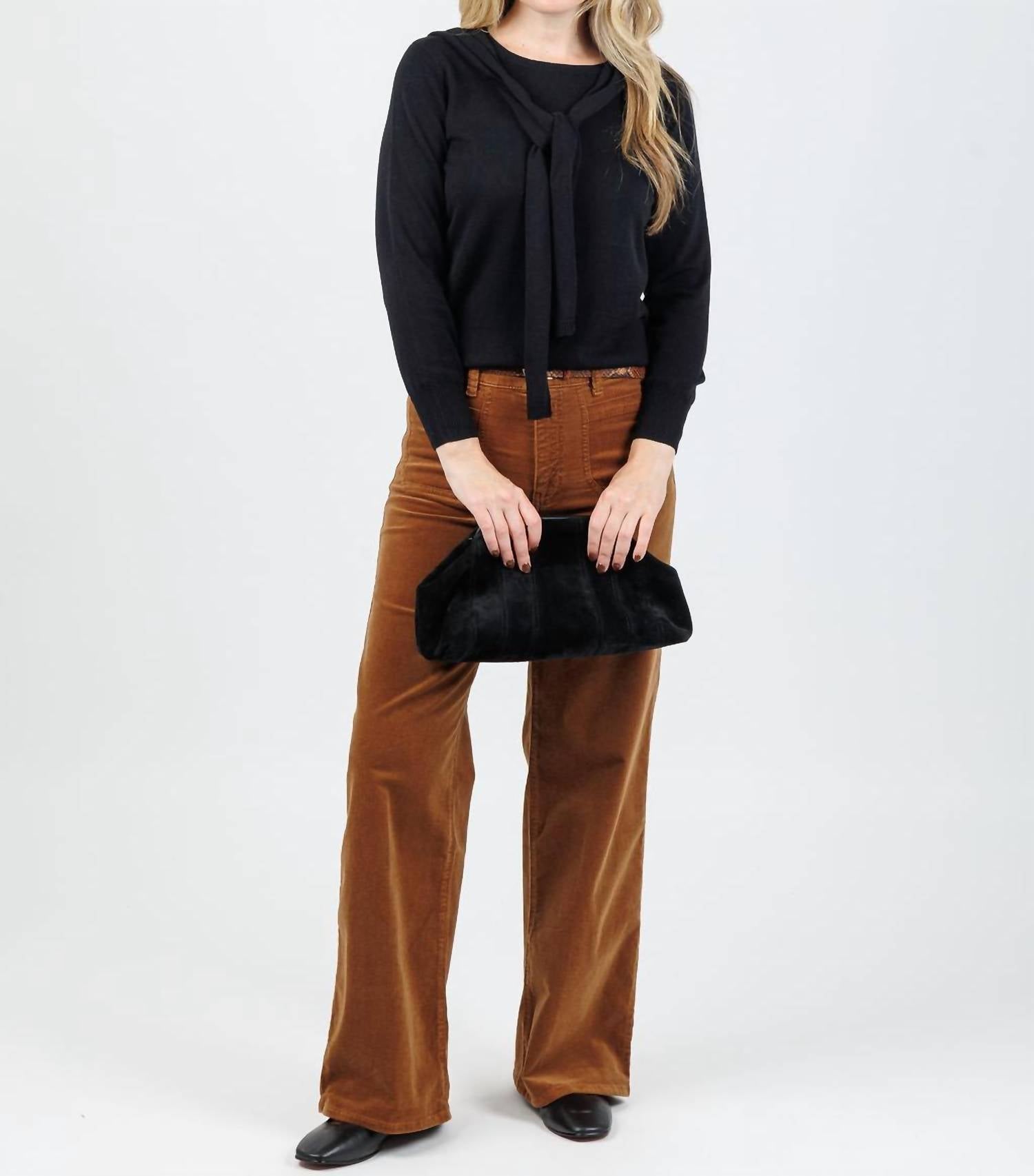 Hinson Wu - Sloane 3/4 Sleeve Tie Shoulder Sweater