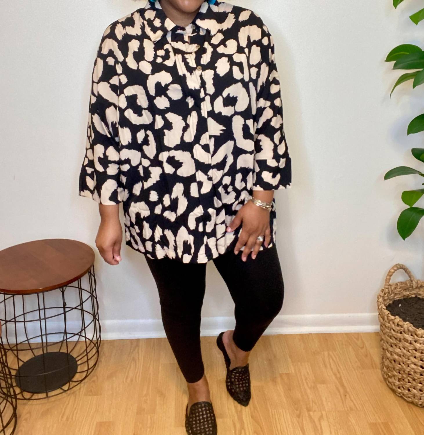 Umgee - Leopard Tiered Top