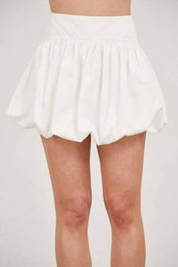 Blanco By Nature - Bubble Hem Mini Skirt