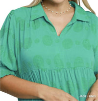 Umgee - Jacquard Tiered Midi Dress