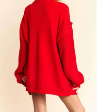 Davi & Dani - Balloon Sleeve Cardigan