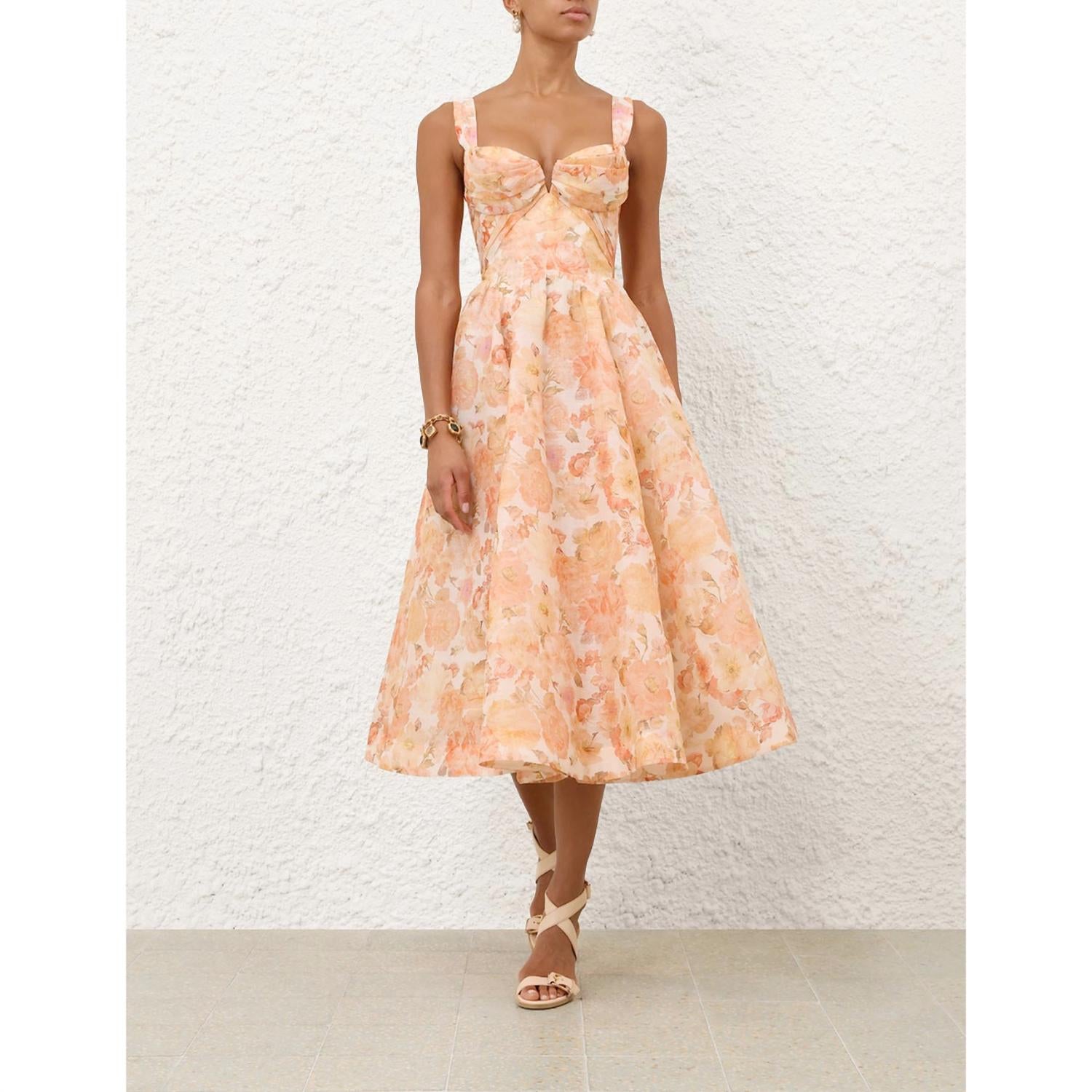 Zimmermann - Rebellion Drape Midi Dress