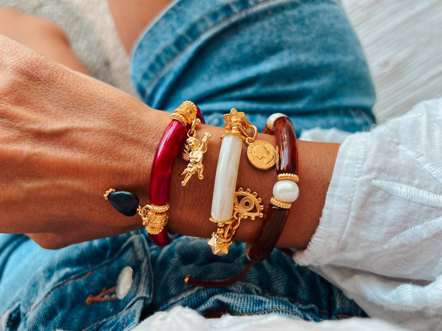 Goupi - Women's Tartaruga & Charm Bracelets