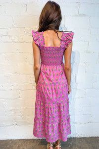 Adeline - Filled With Florals Midi Dress