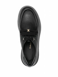 Salvatore Ferragamo Women's Euripilo Chunky Lace-up Oxford Shoes in black - women's flats - view 4