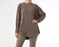 Coco + Carmen - Weekend Brushed Sweater with Button Back
