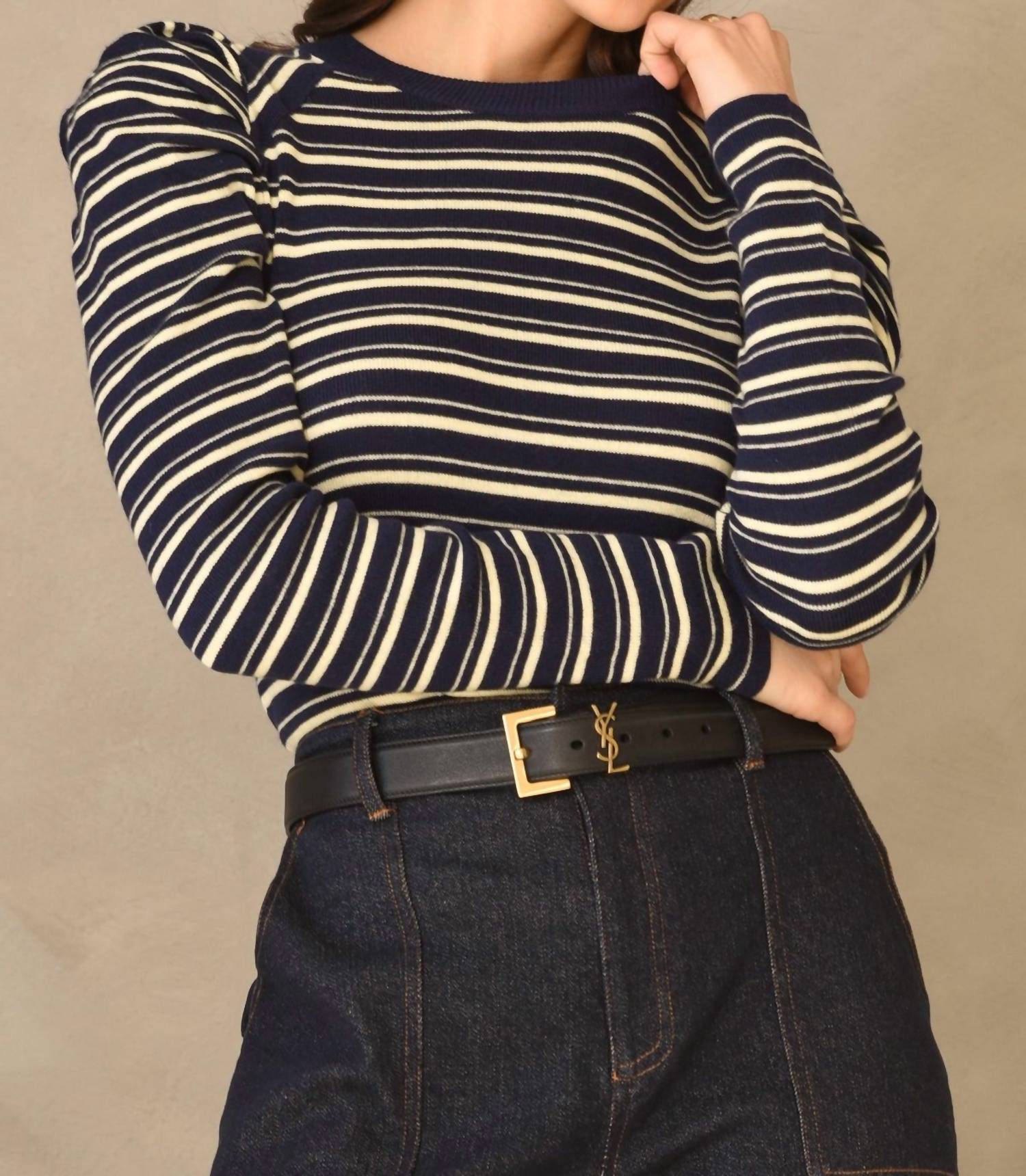Greylin - Wally Stripe Knit Top