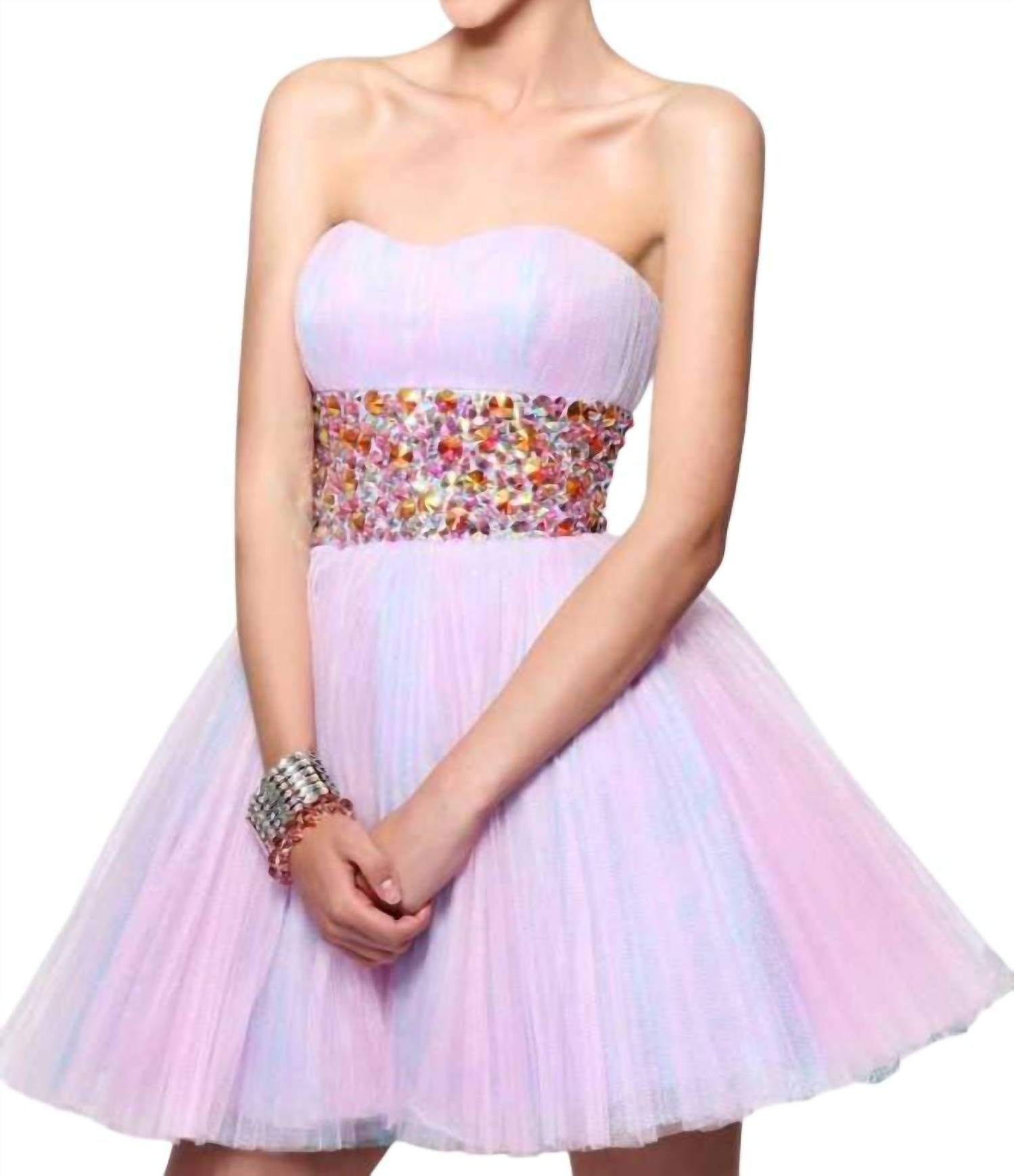 Sherri Hill - Strapless Mini Dress