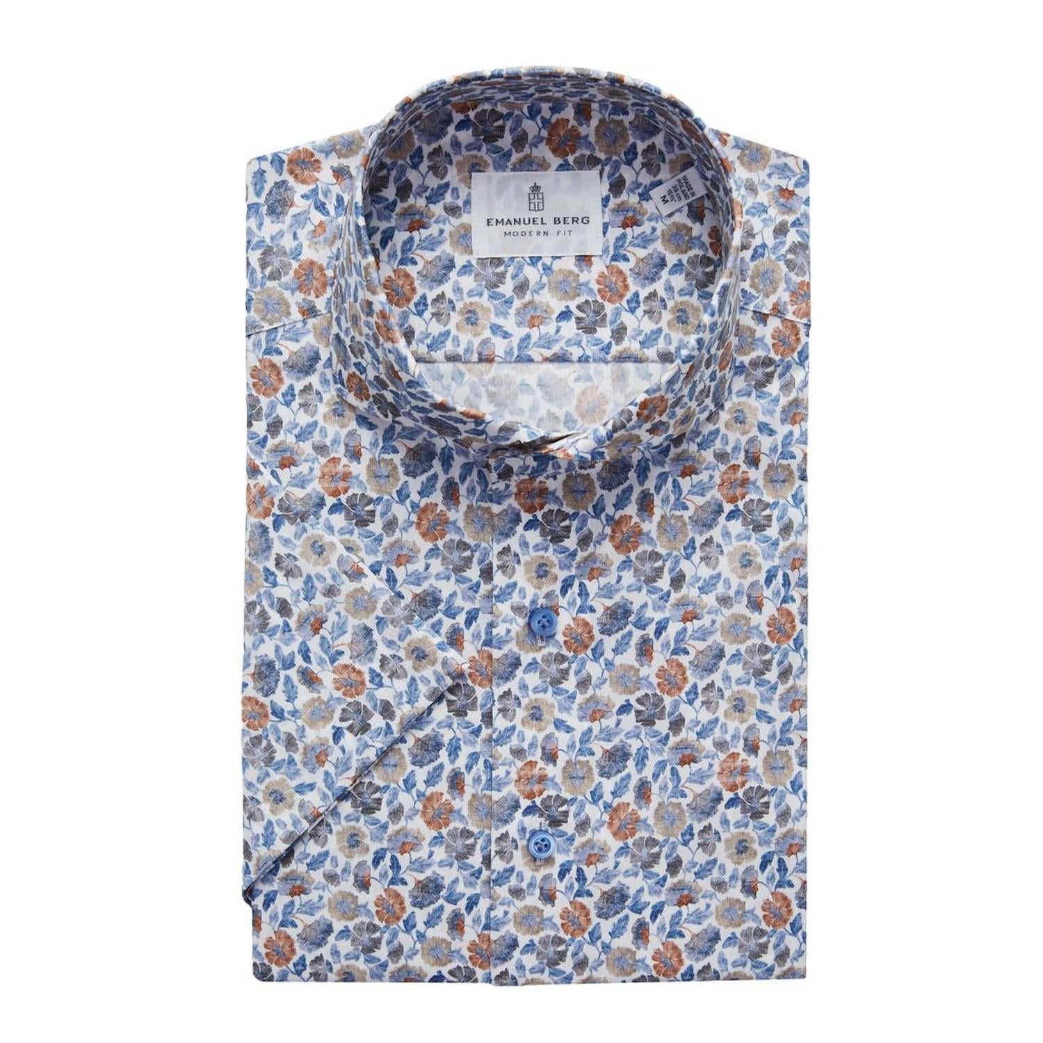 Emanuel Berg - Marseille Floral Print Short Sleeve Shirt