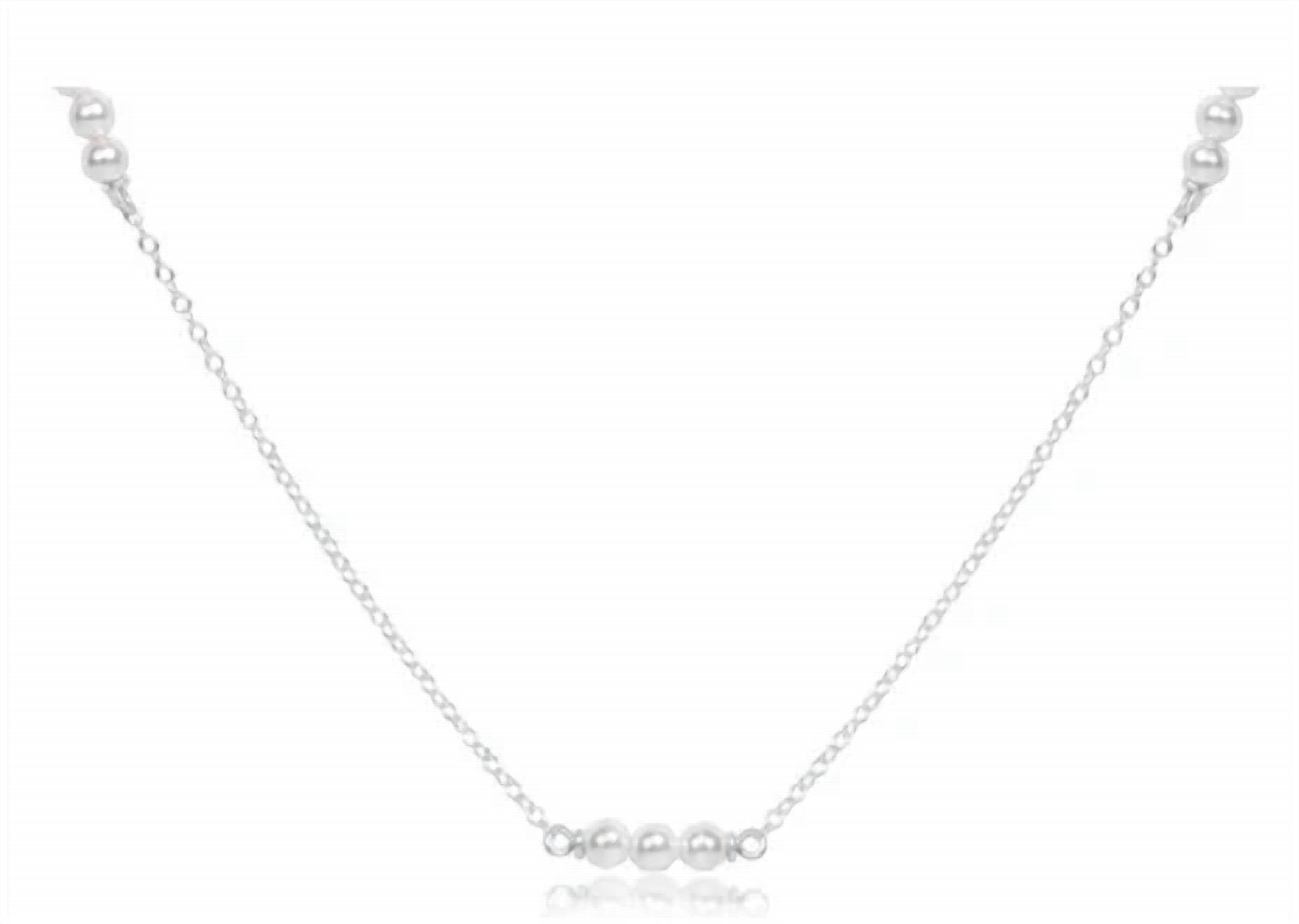 Enewton - Choker Joy Simplicity Chain Sterling Necklace - 3mm Pearl