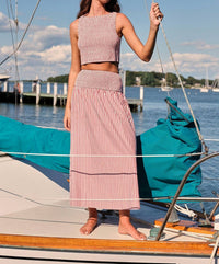 SAYLOR Garnet Set in red - women's sleepwear - detail view