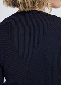 Lysse - Adette V-neck Ribbed Longsleeve Sweater