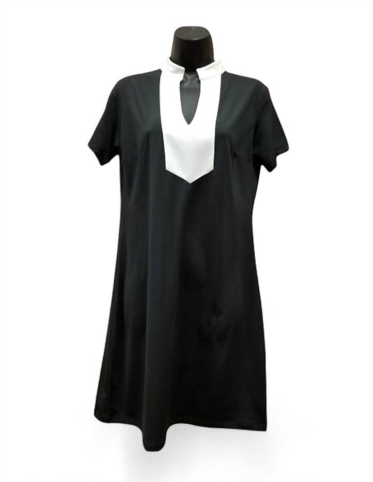 Erma’S Closet - DRESS WITH WHITE YOLK DETAIL