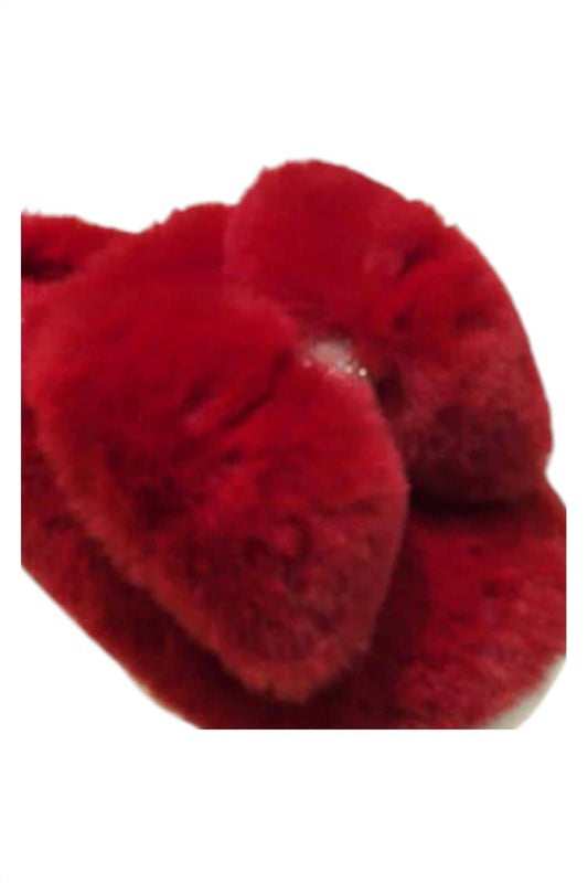 Bamboo - Women's Big Fluffy Fun Bow Slippers