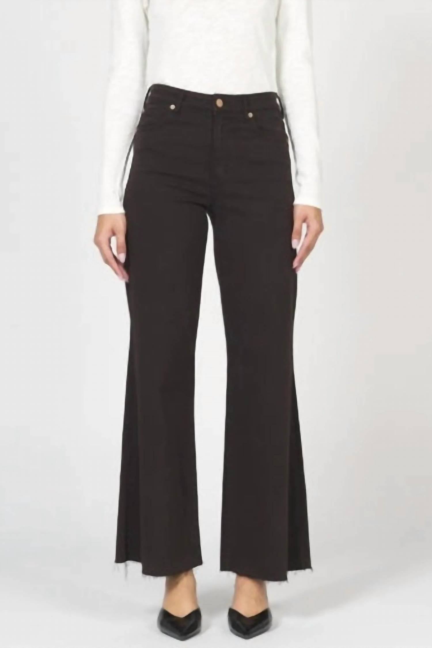 DEAR JOHN DENIM Fiona wide leg Jeans in chocolate torte - women's jeans
