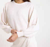 Brodie Cashmere - Pixie Ribbed Cashmere Crewneck Top