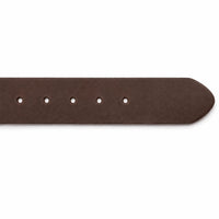 Streets Ahead - 1.5" Brown Leather Gold Buckle Belt