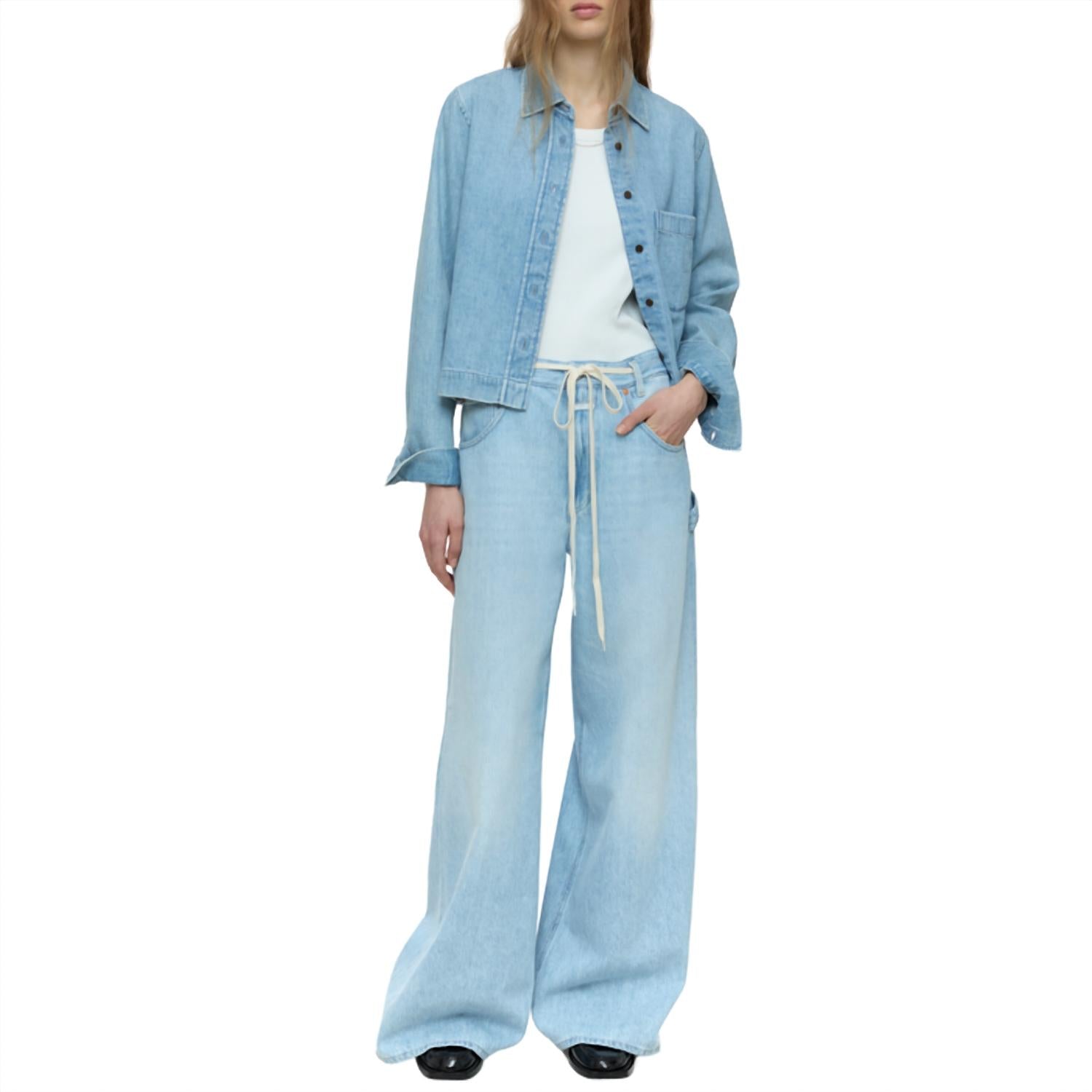 CLOSED Women's Morus Wide Leg Jean in light blue - women's jeans - alternate view
