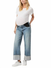 Paige - Sasha Ankle Maternity with Wide Cuff Jeans