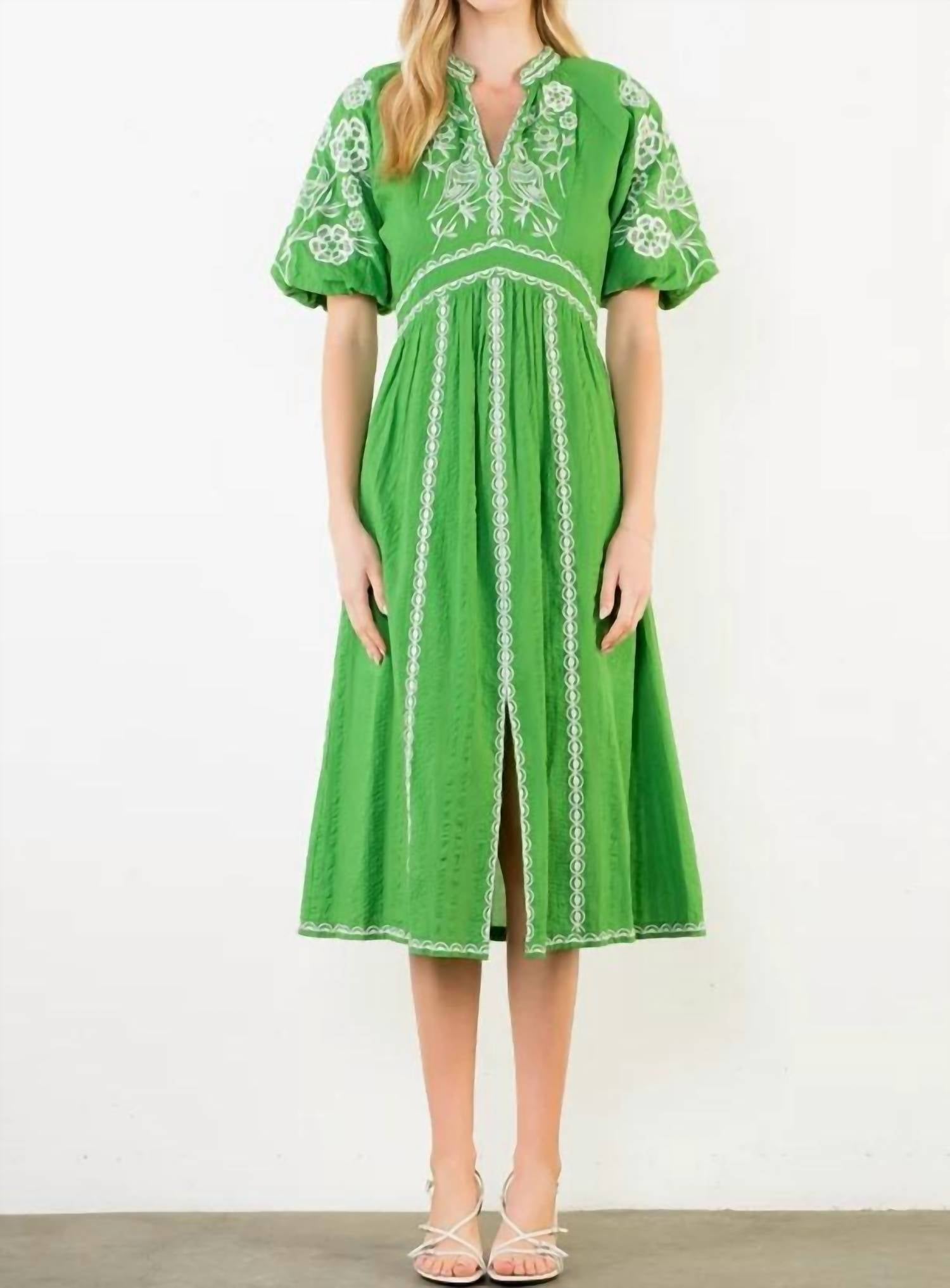 Thml - Women's Clover Bloom Midi Dress