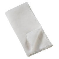Saro Lifestyle - Fringed Design Washed 20" Napkins - Set Of 4