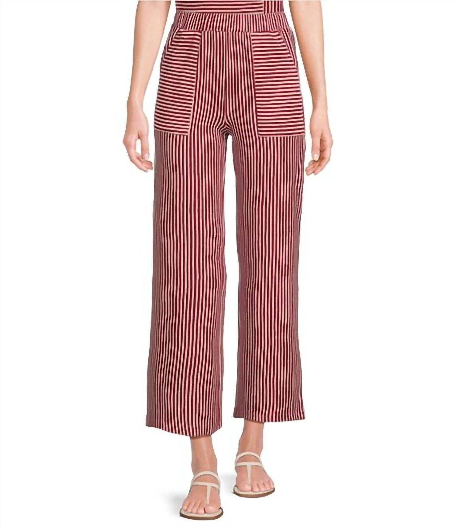 See And Be Seen - Striped Straight Leg Pants