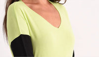 Angel Apparel - Two-tone Polkadot Tunic