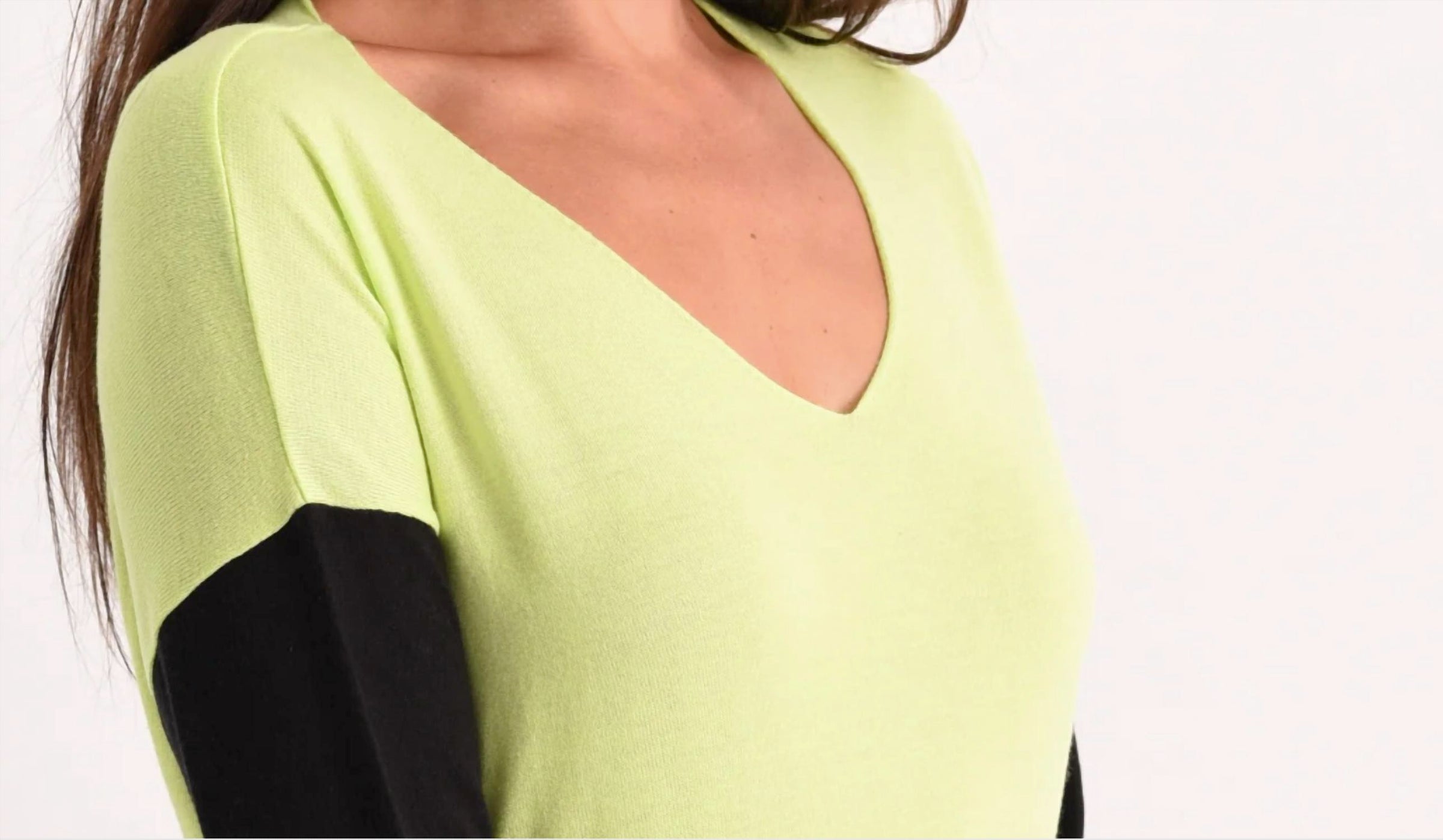 Angel Apparel - Two-tone Polkadot Tunic