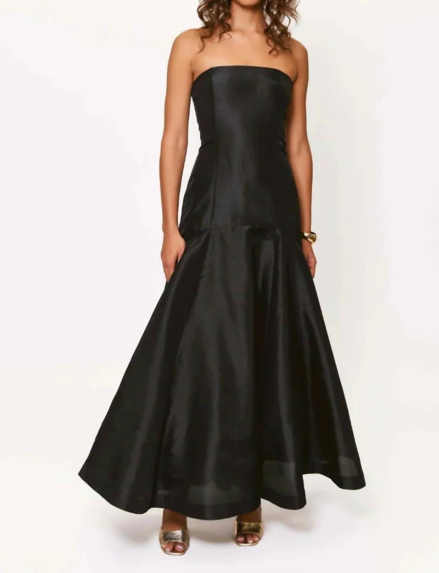 Hutch - Maria Strapless Dramatic Flared Mermaid Gown
