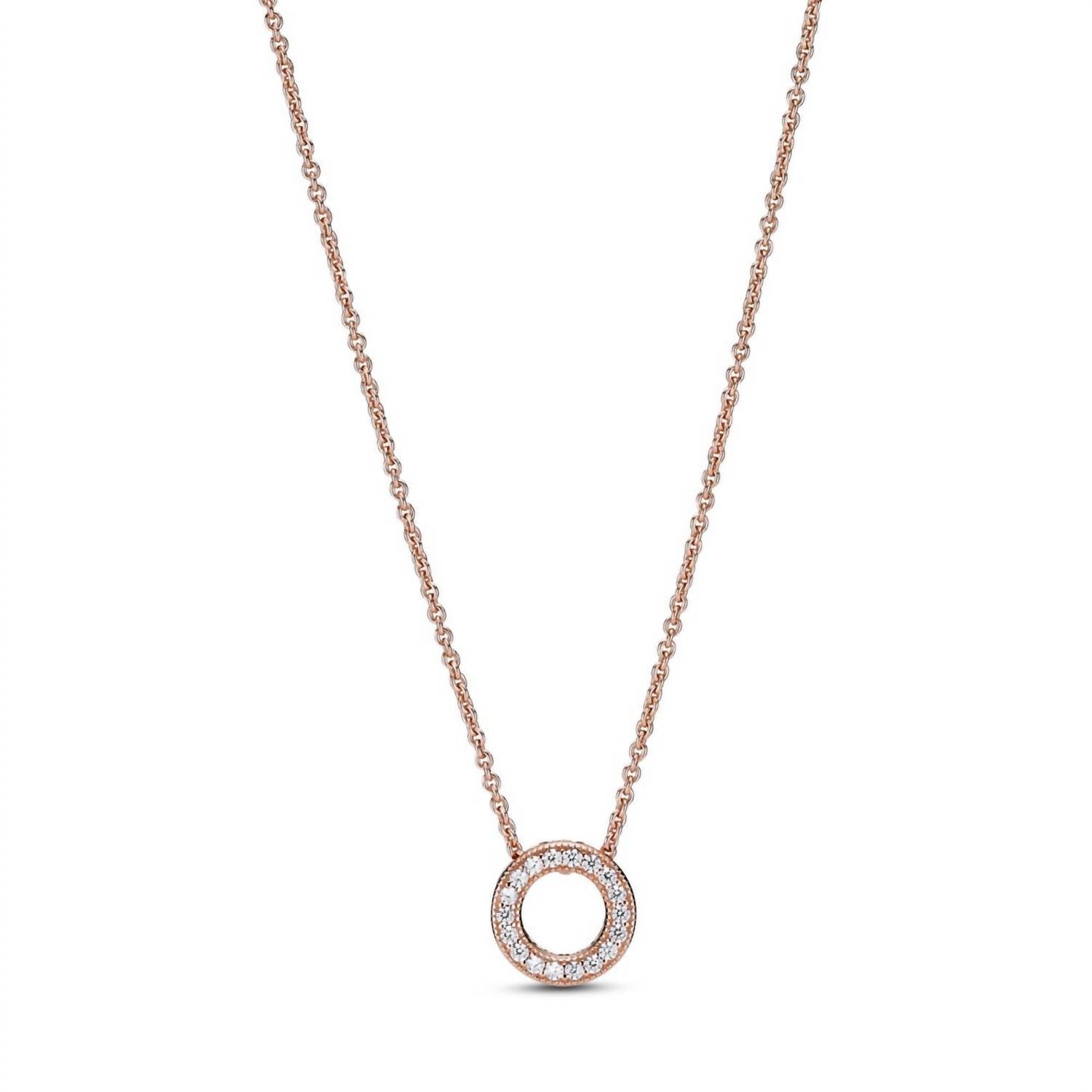 Pandora - Women's Pandora Logo Pavé Circle Collier Necklace