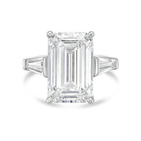 Diana M Jewels - Women's Emerald & Baguette Lab-Grown Diamond Fashion Ring (8.00 Ct) - Elegant Plus