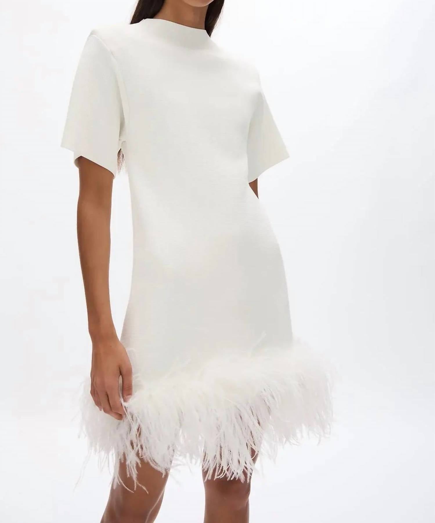 Rachel Gilbert Rita Mini Dress in ivory - women's dress
