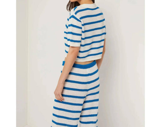 Onia - Women Linen Knit Cropped Polo