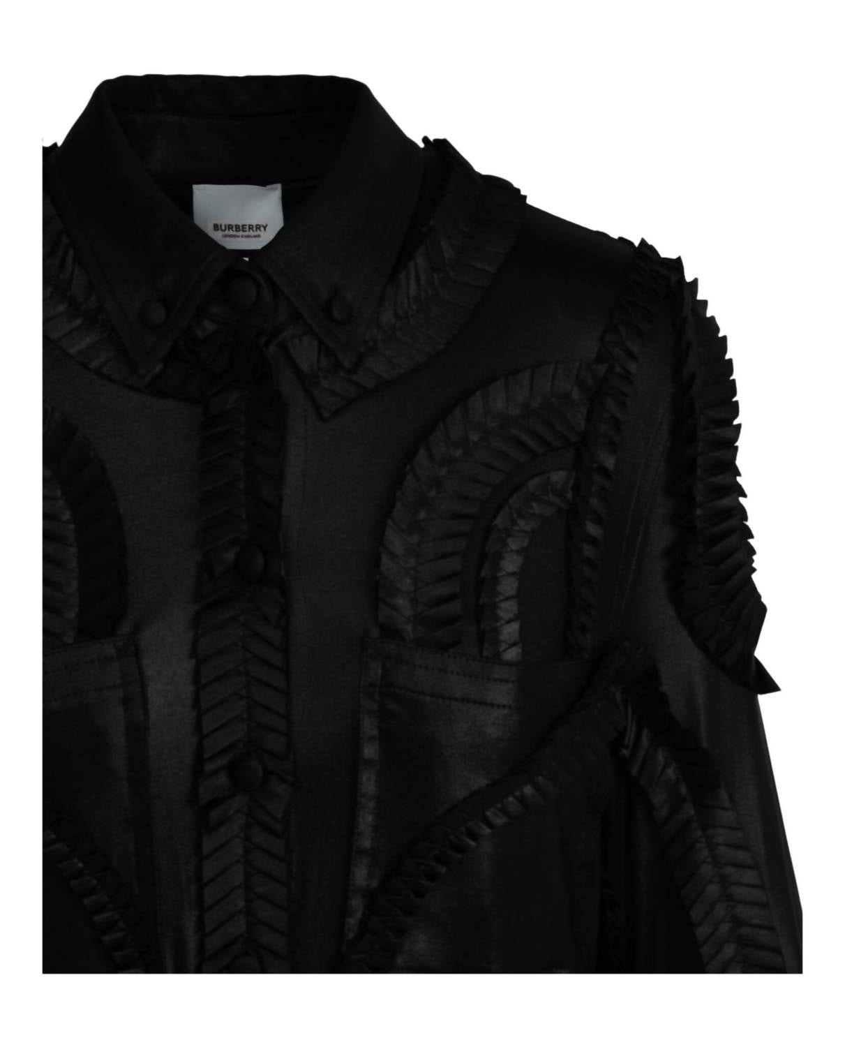 Burberry - Women's Pleated Stretch-Jersey Shirt Dress