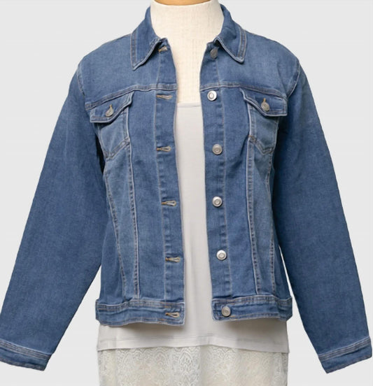 Heart Of Pine - Women's Trucker Curvy Denim Jacket