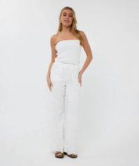 Esqualo - Tania Embroidery Flowers Trousers