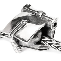 Trollbeads Women's Graduation Bead Charm in silver - women's accessory - detail view