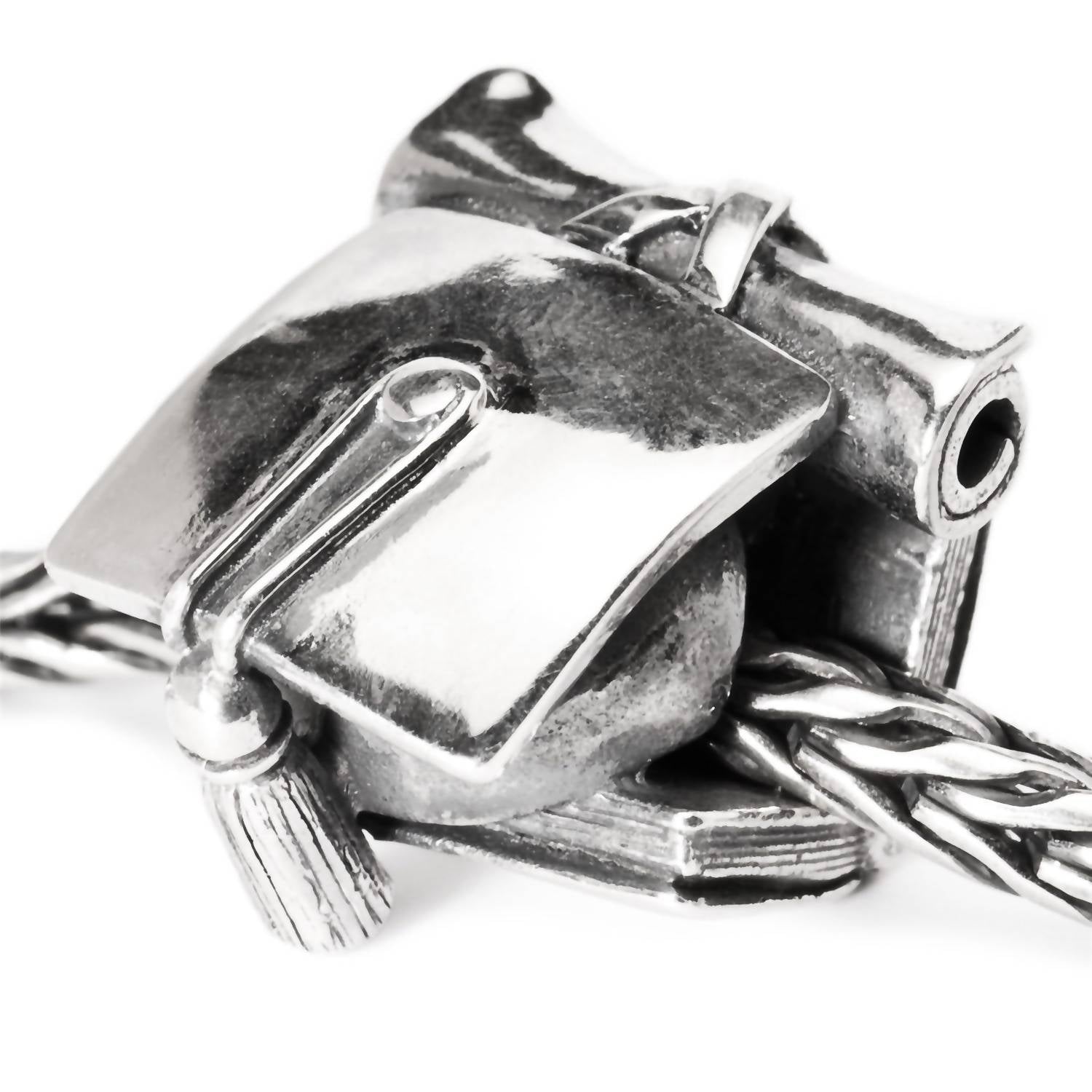 Trollbeads Women's Graduation Bead Charm in silver - women's accessory - detail view
