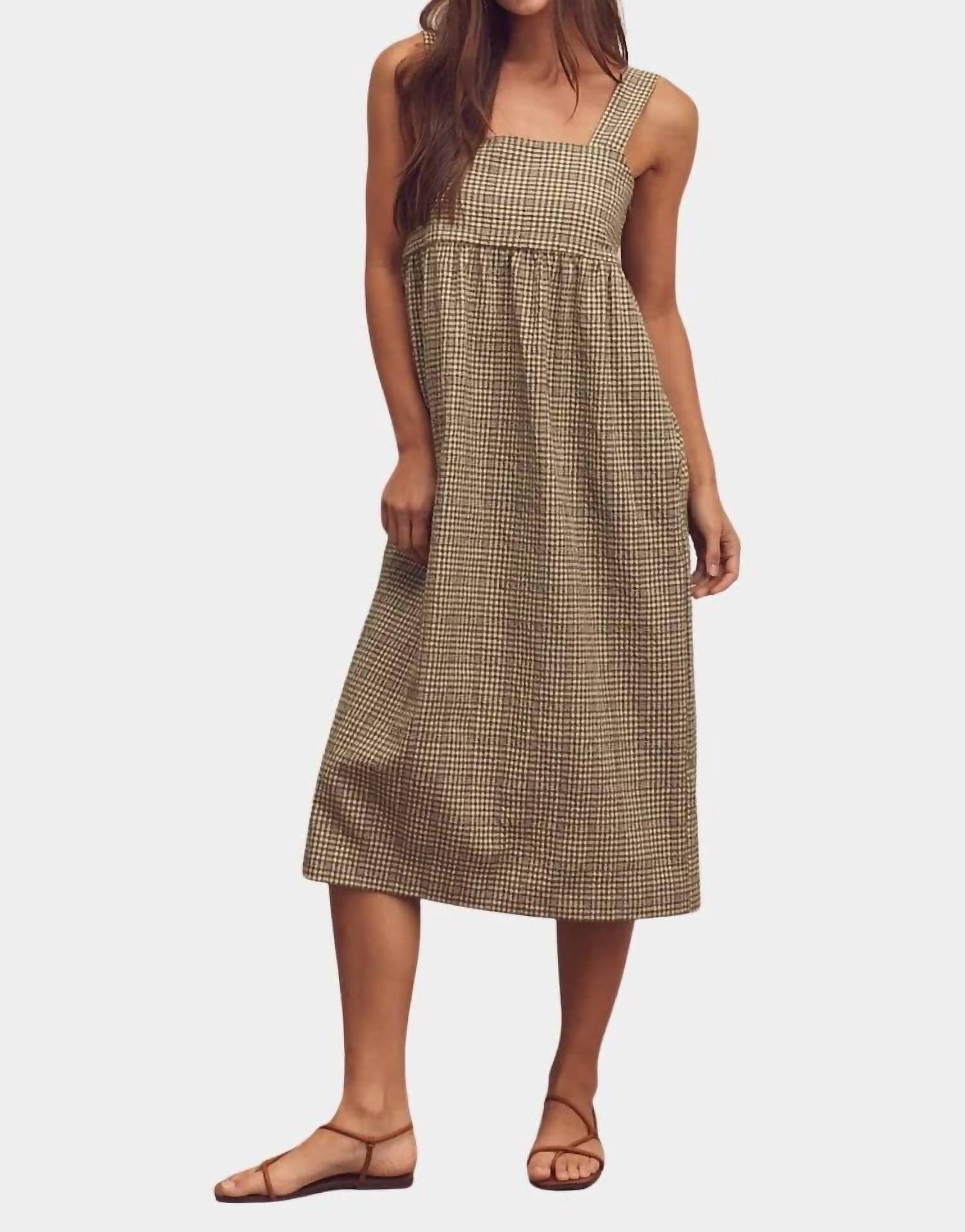Amente - Back Tie Midi Dress