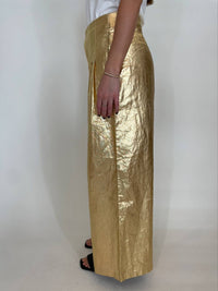 Lanhtropy - Foiled Linen Culotte Pants
