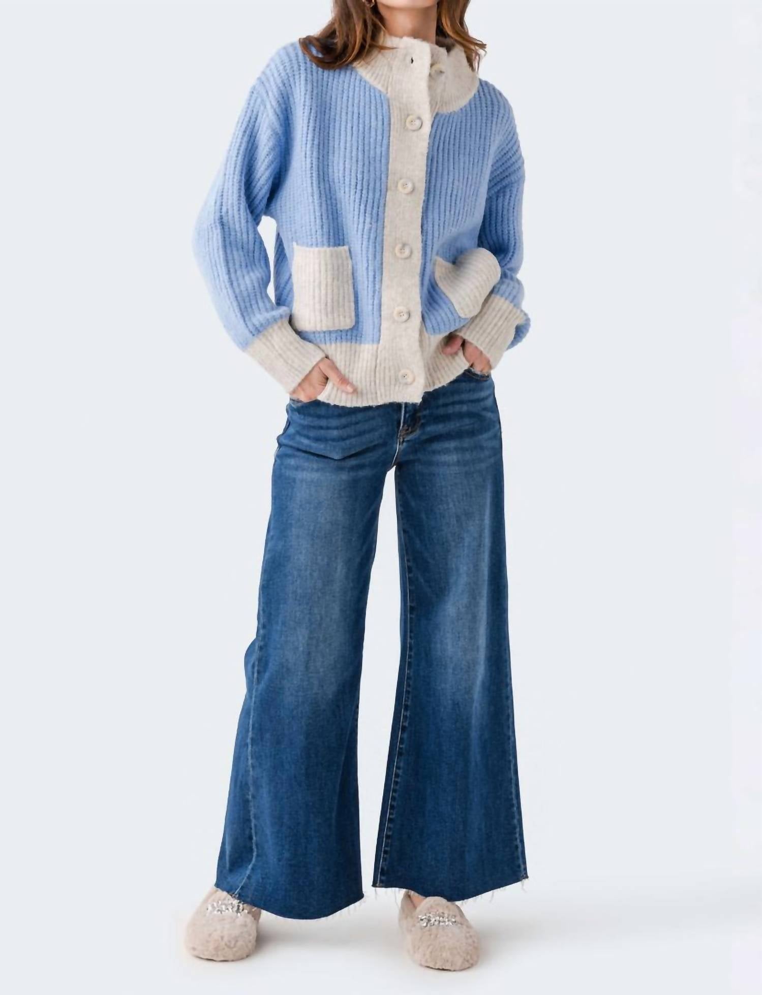 Frnch - Cecelia Chenile Pocket Cardigan