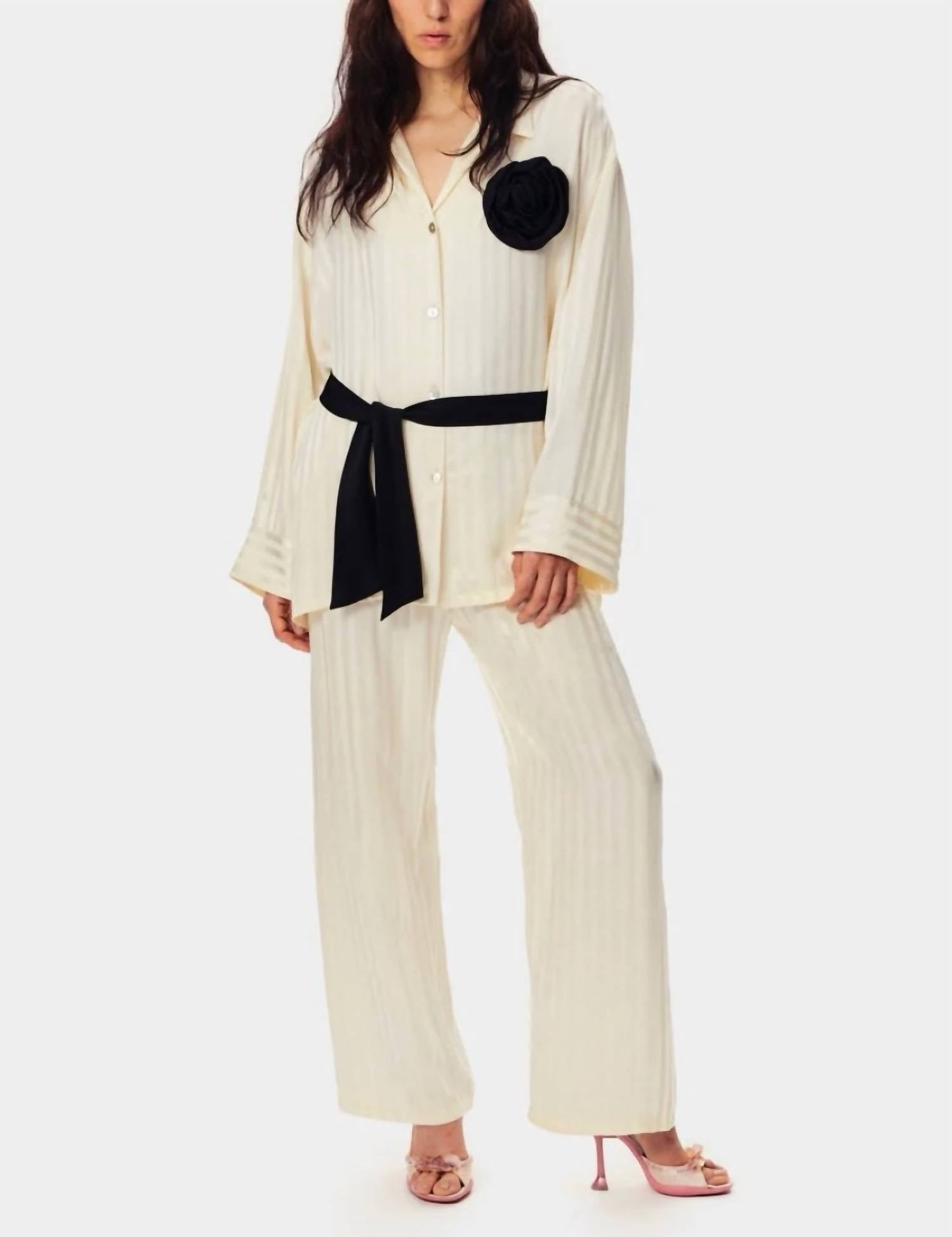 Sleeper - The Rose Oversized Satin Pajama Set