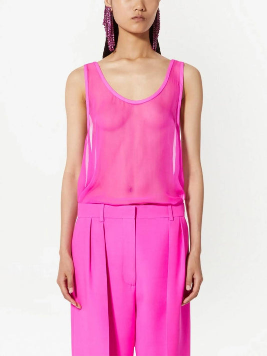 Valentino - Semi-transparent Tank Top