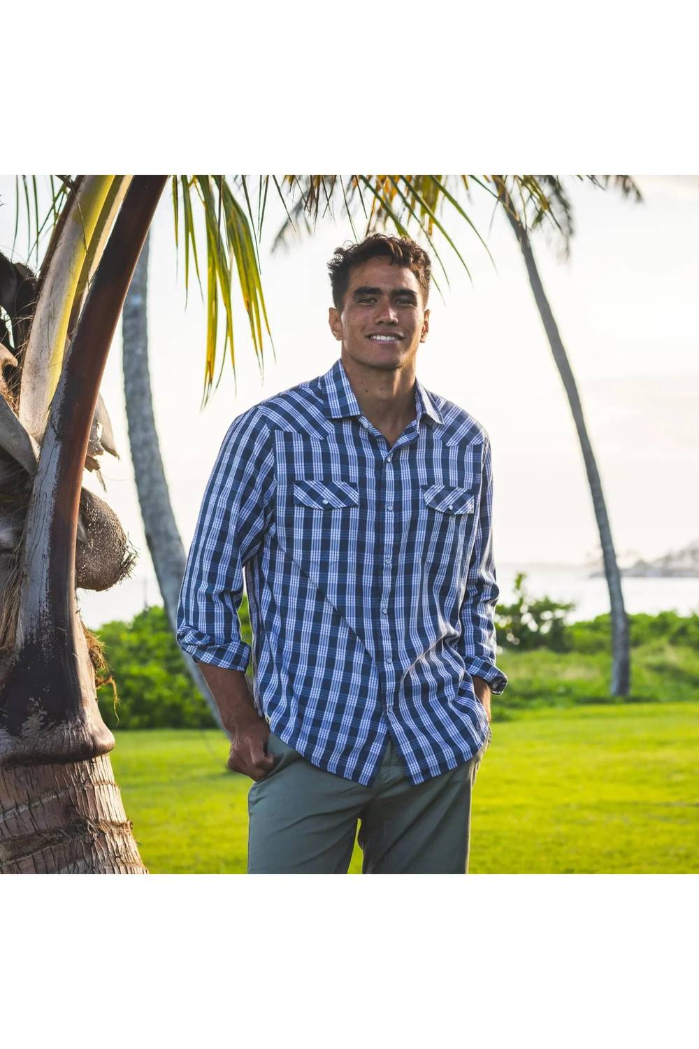 Western Aloha - Palaka Yarn Dyed Western Shirt