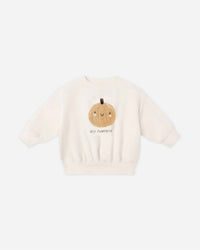 Quincy Mae Relaxed Fleece Sweatshirt Set in pumpkin - item - alternate view