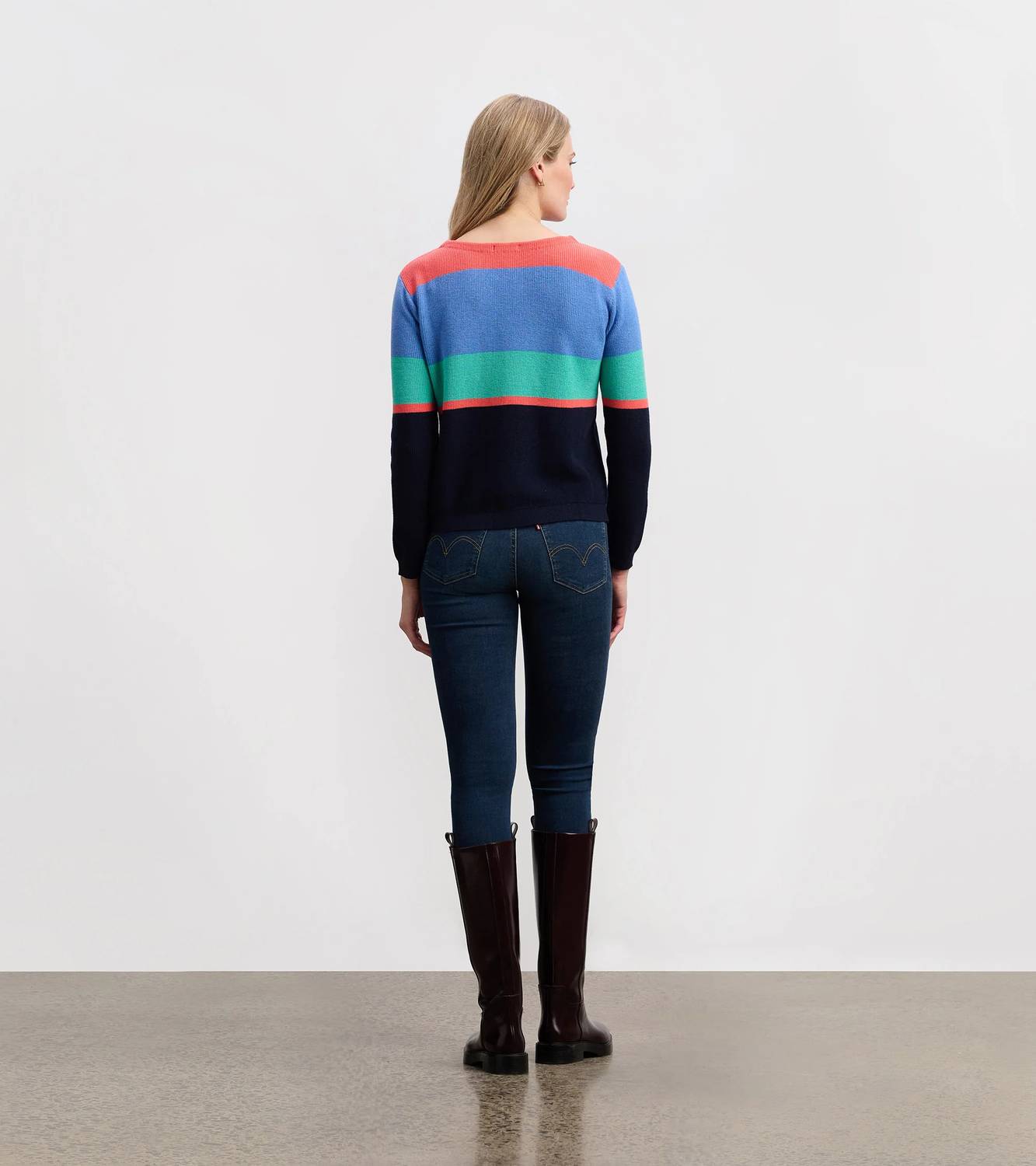 Hatley - Devon Bright Colorblock Stripes Sweater