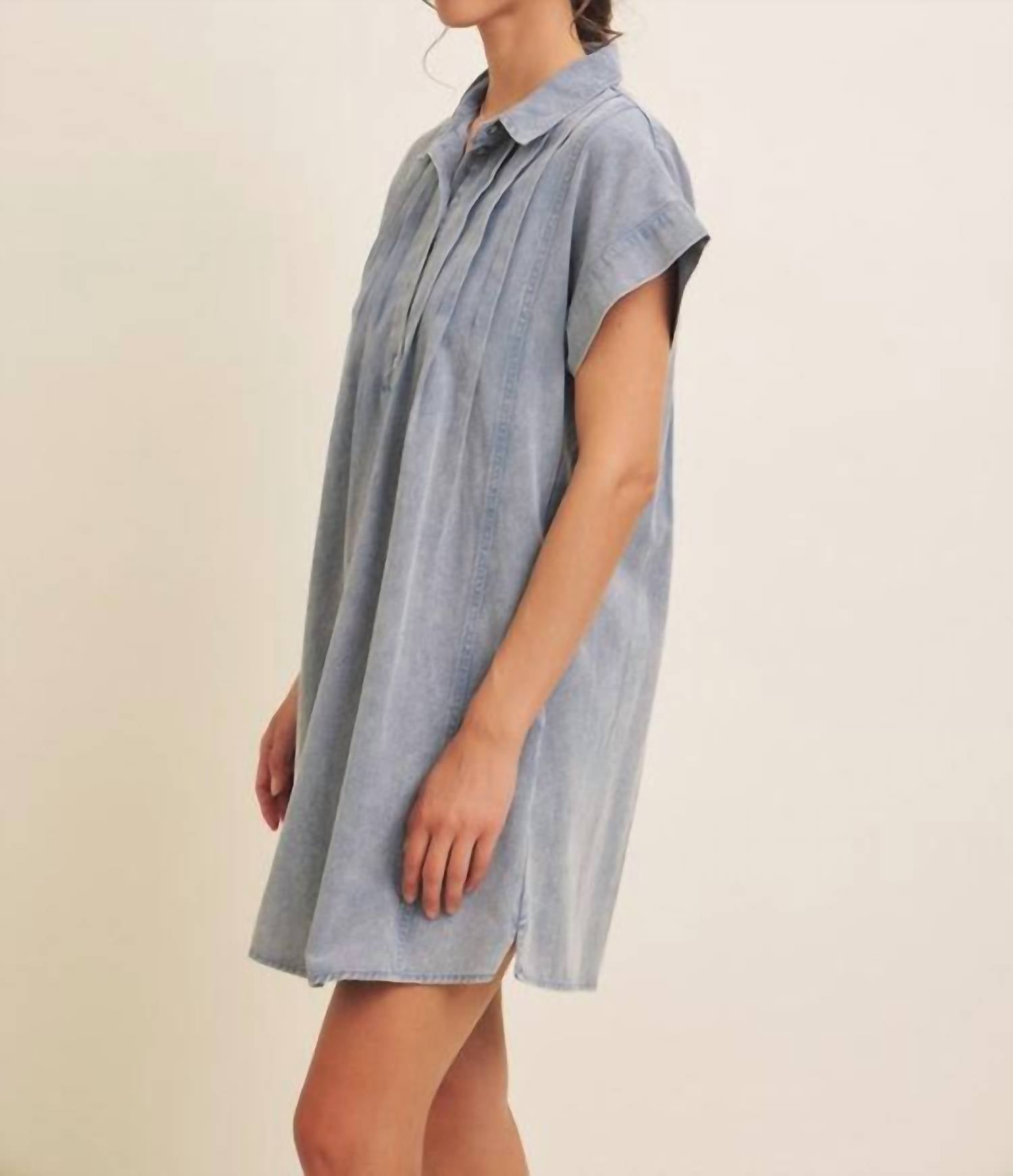 In February - Mineral Washed Cotton Mini Dress