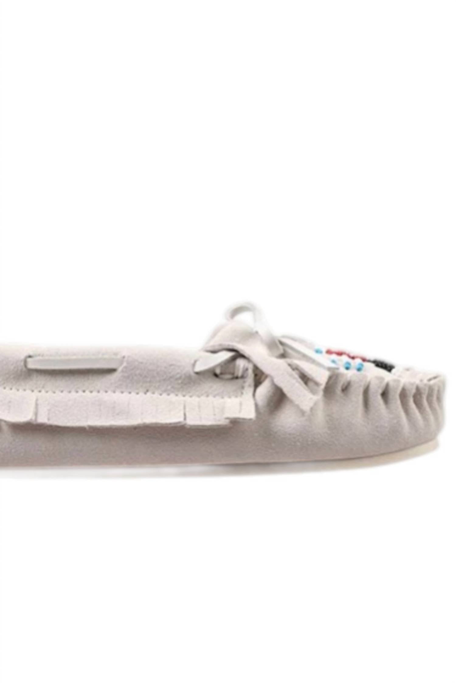 Lamo Women's Alita Slip-on Moccasins in dove - women's shoe - detail view