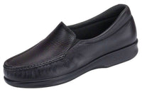 SAS Women's Twin Slip On Loafer in black 1 - women's flats - detail view