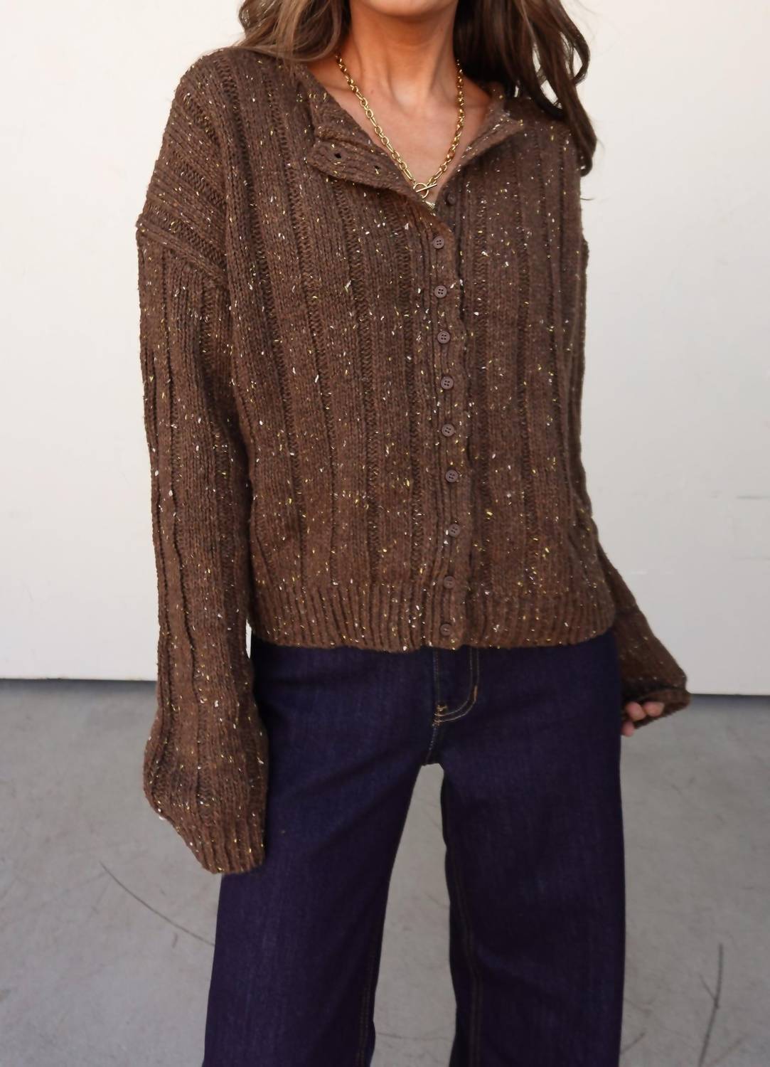 Mod Ref - Ribbed Knit Cardigan